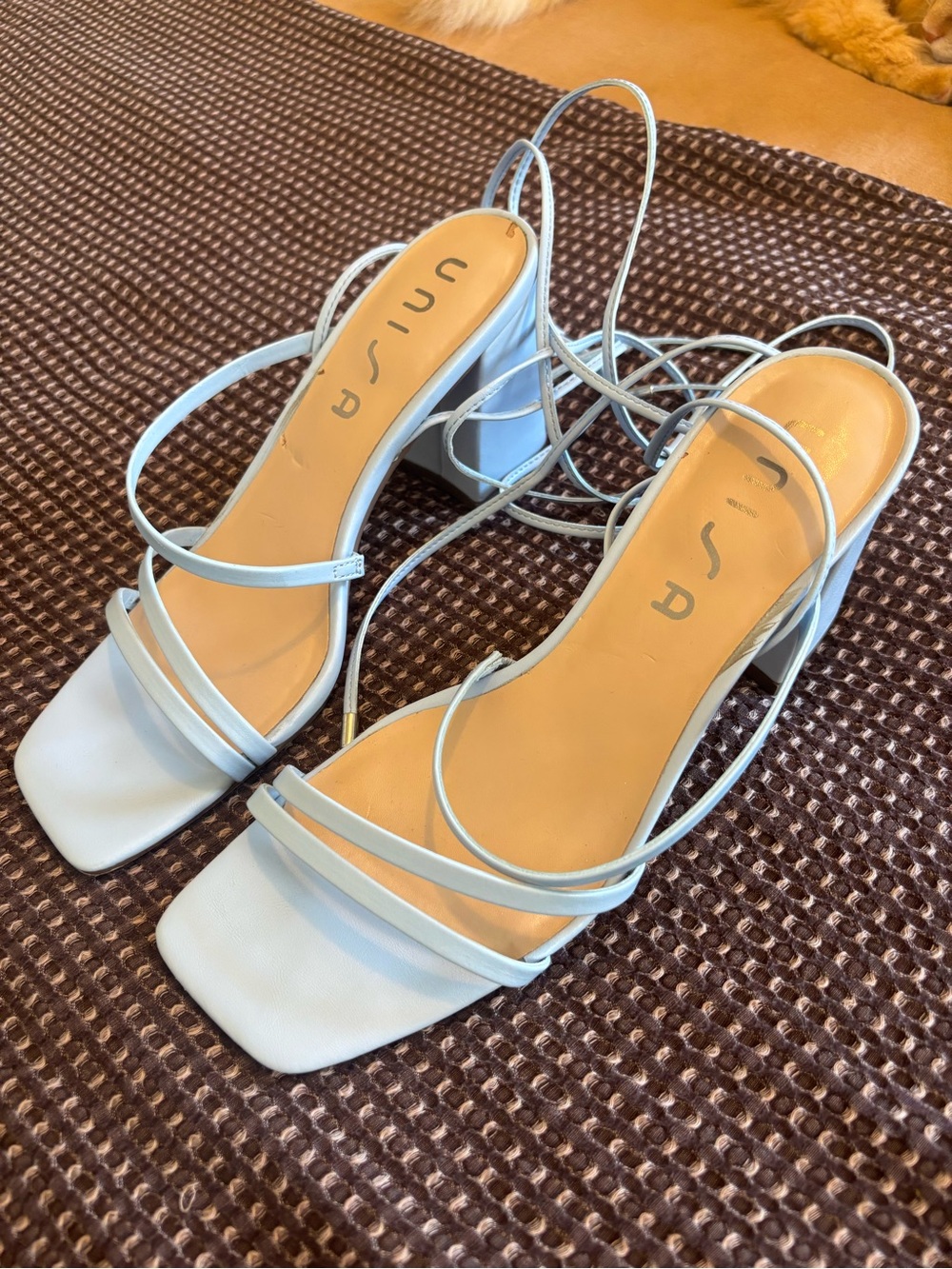 Unisa | Venina Baby Blue Lace Up Heels